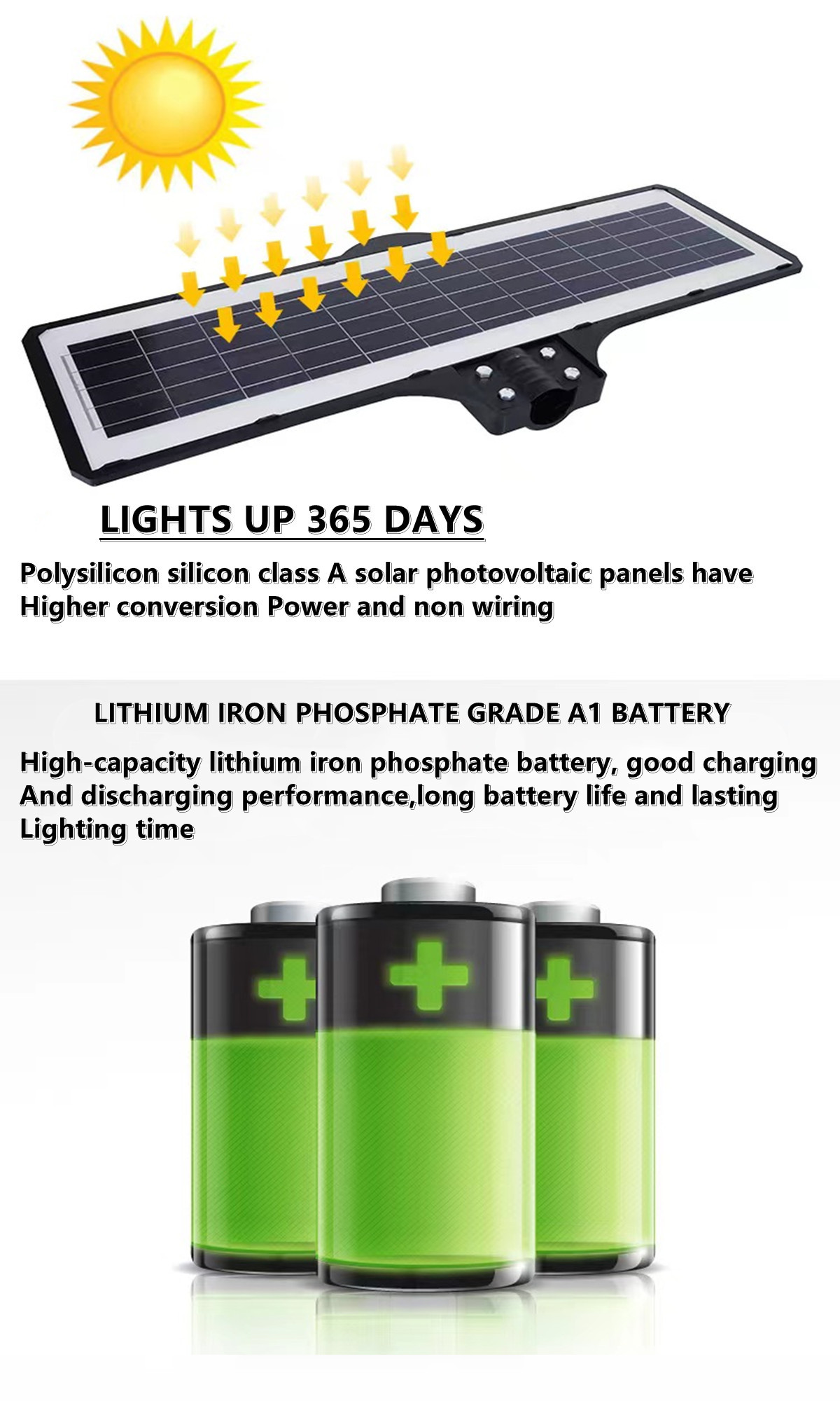 IP65 outdoor waterproof solar LED street lamp solar garden lamp  Villa, hotel，square solar street lamp