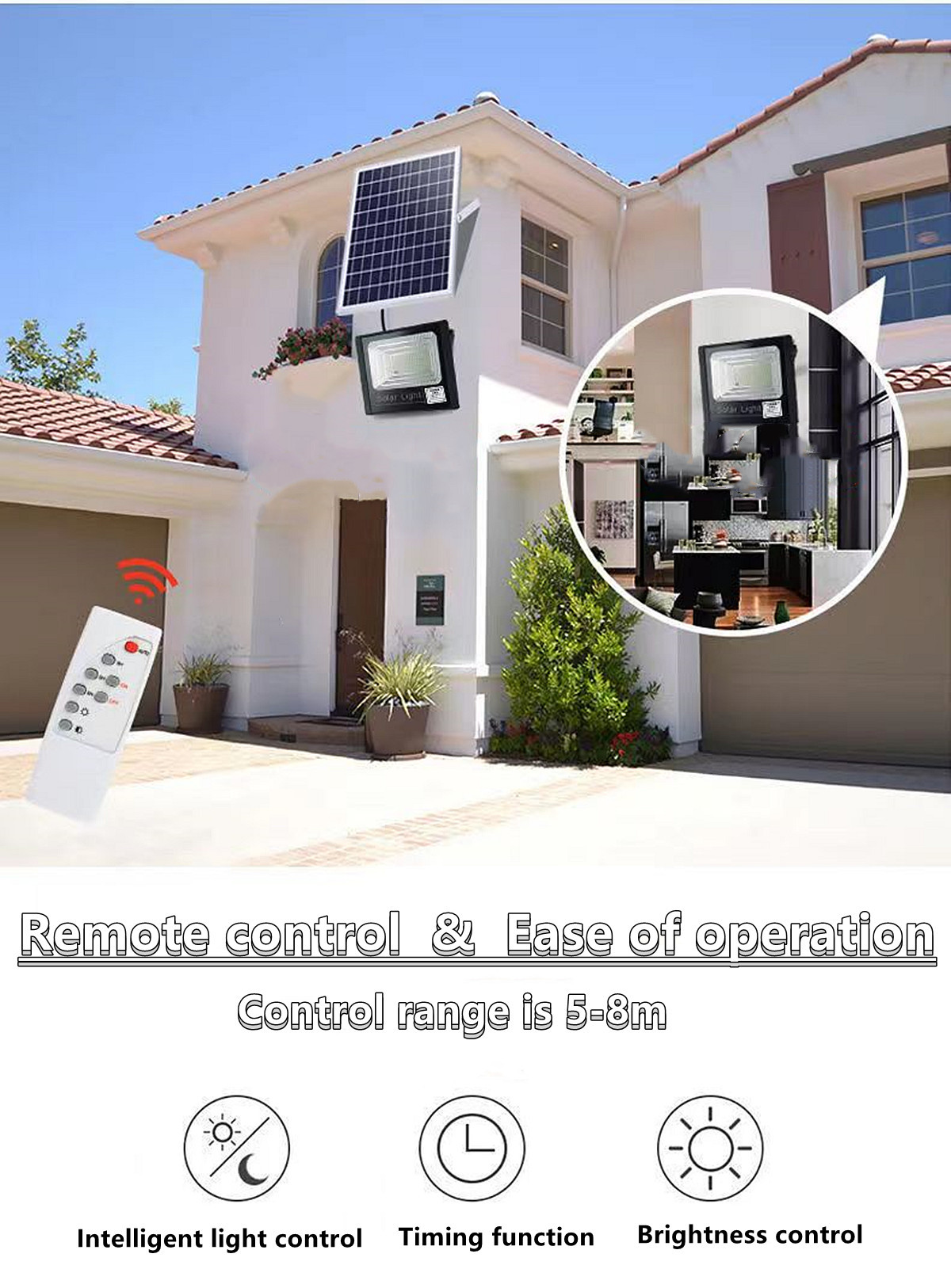 IP67 outdoor waterproof solar LED projection lamp solar garden lamp  Villa, hotel，square solar street lamp