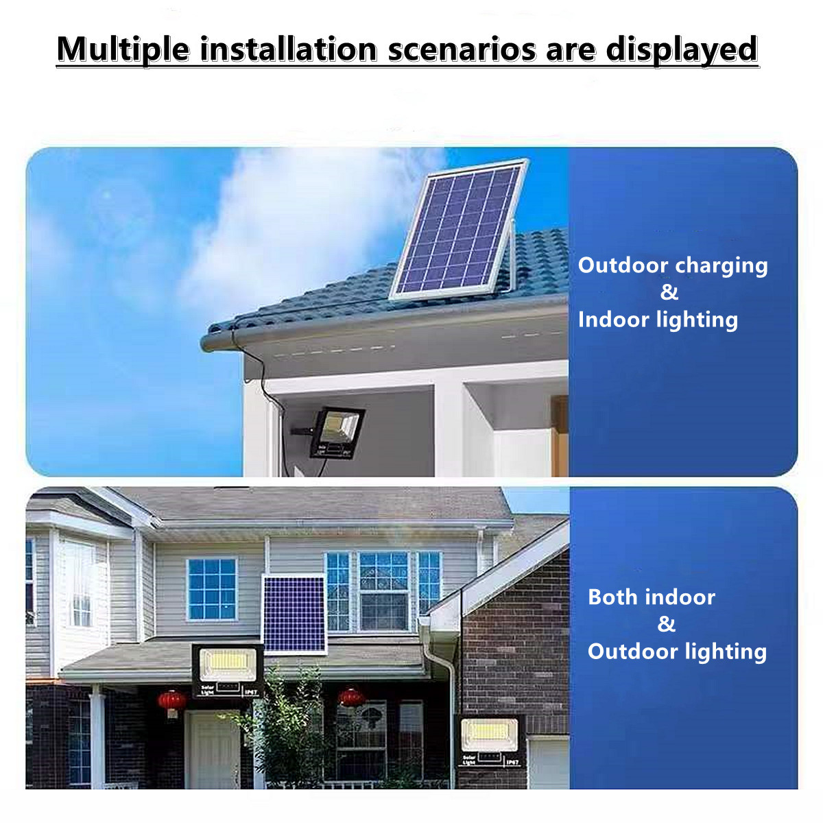 IP67 outdoor waterproof solar LED projection lamp solar garden lamp  Villa, hotel，square solar street lamp