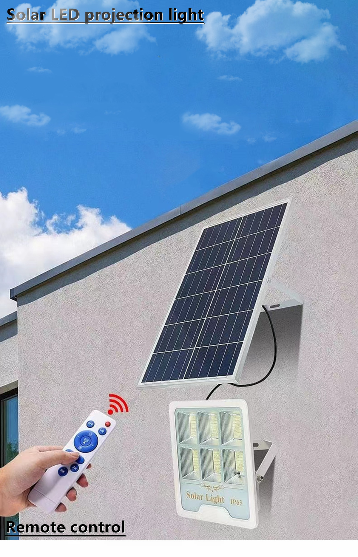IP65 outdoor waterproof solar LED projection lamp solar garden lamp  Villa, hotel，square solar street lamp