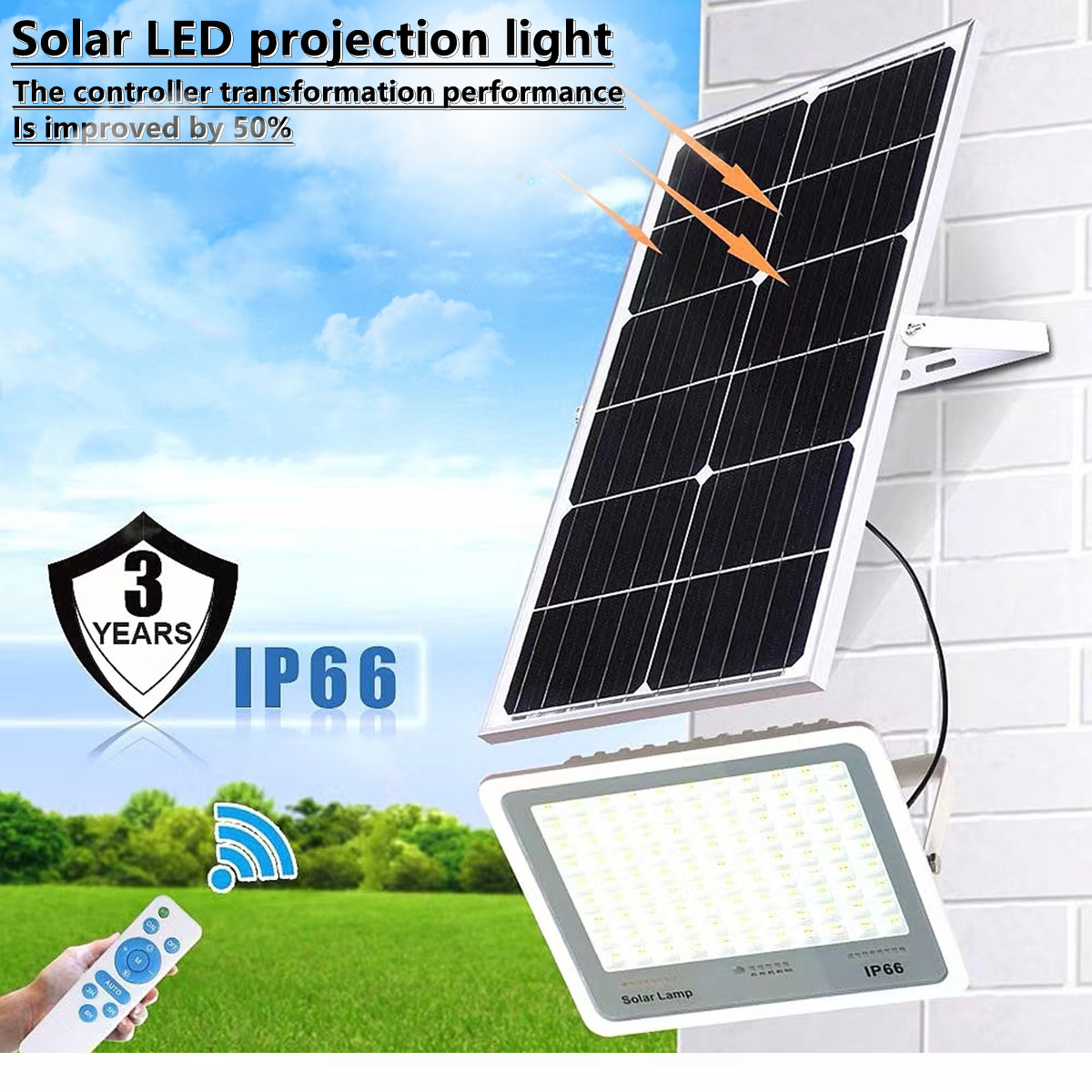 IP66 outdoor waterproof solar LED projection lamp solar garden lamp  Villa, hotel，square solar street lamp