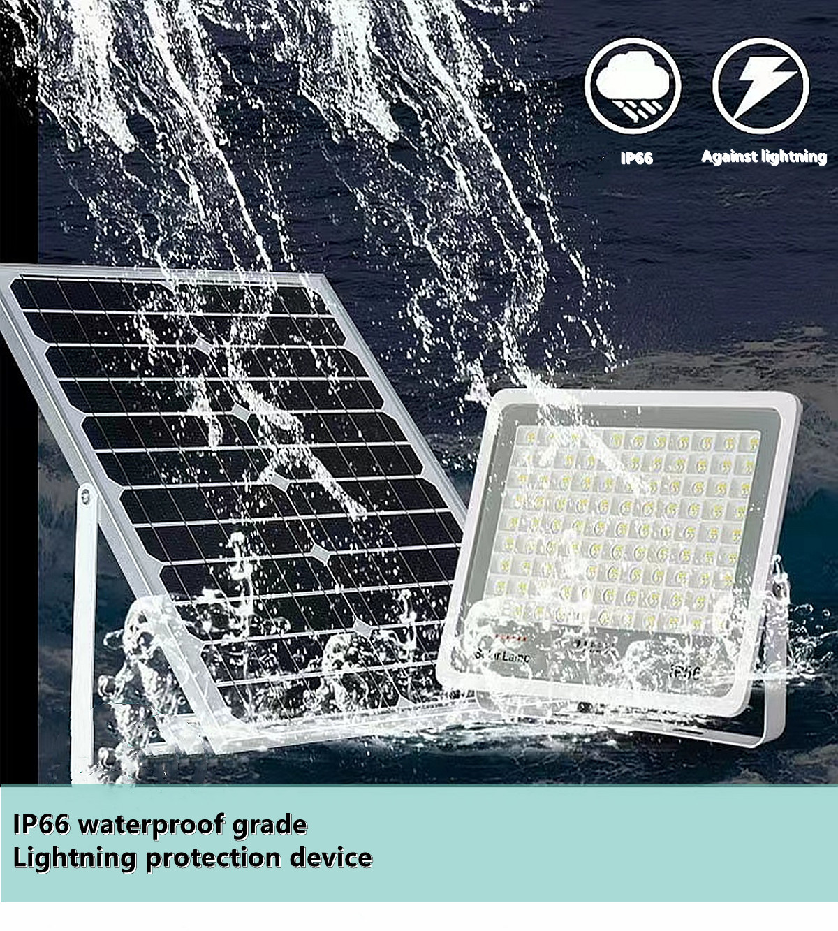 IP66 outdoor waterproof solar LED projection lamp solar garden lamp  Villa, hotel，square solar street lamp