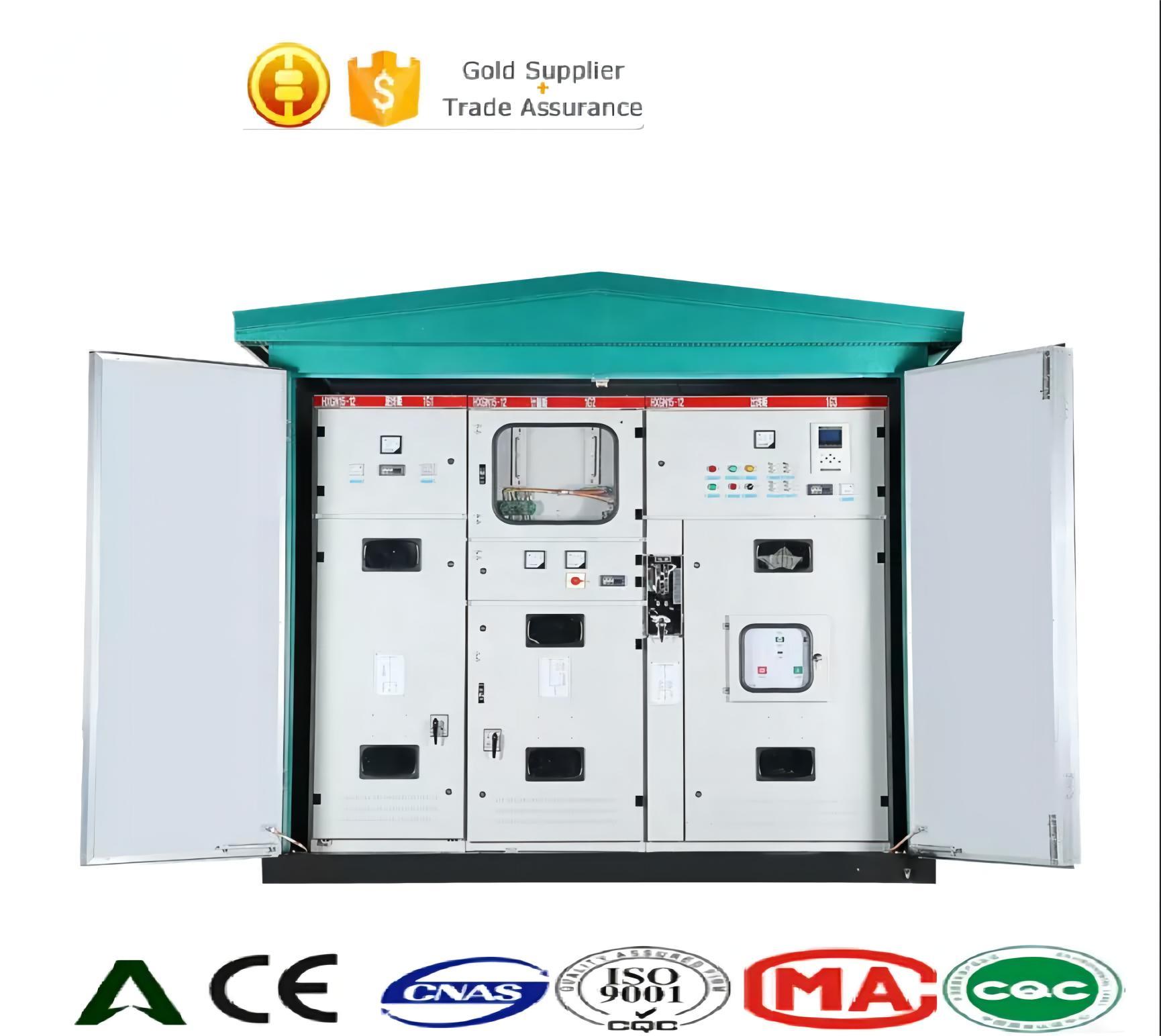 YB1-750/33 Customized YB series Prefabricated Compact Packaged substation 11kv to 0.4kv 300kva 400kva 750 kva compact box substation