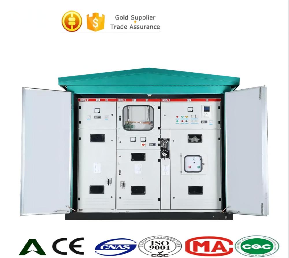 YB1-750/33 Customized YB series Prefabricated Compact Packaged substation 11kv to 0.4kv 300kva 400kva 750 kva compact box substation