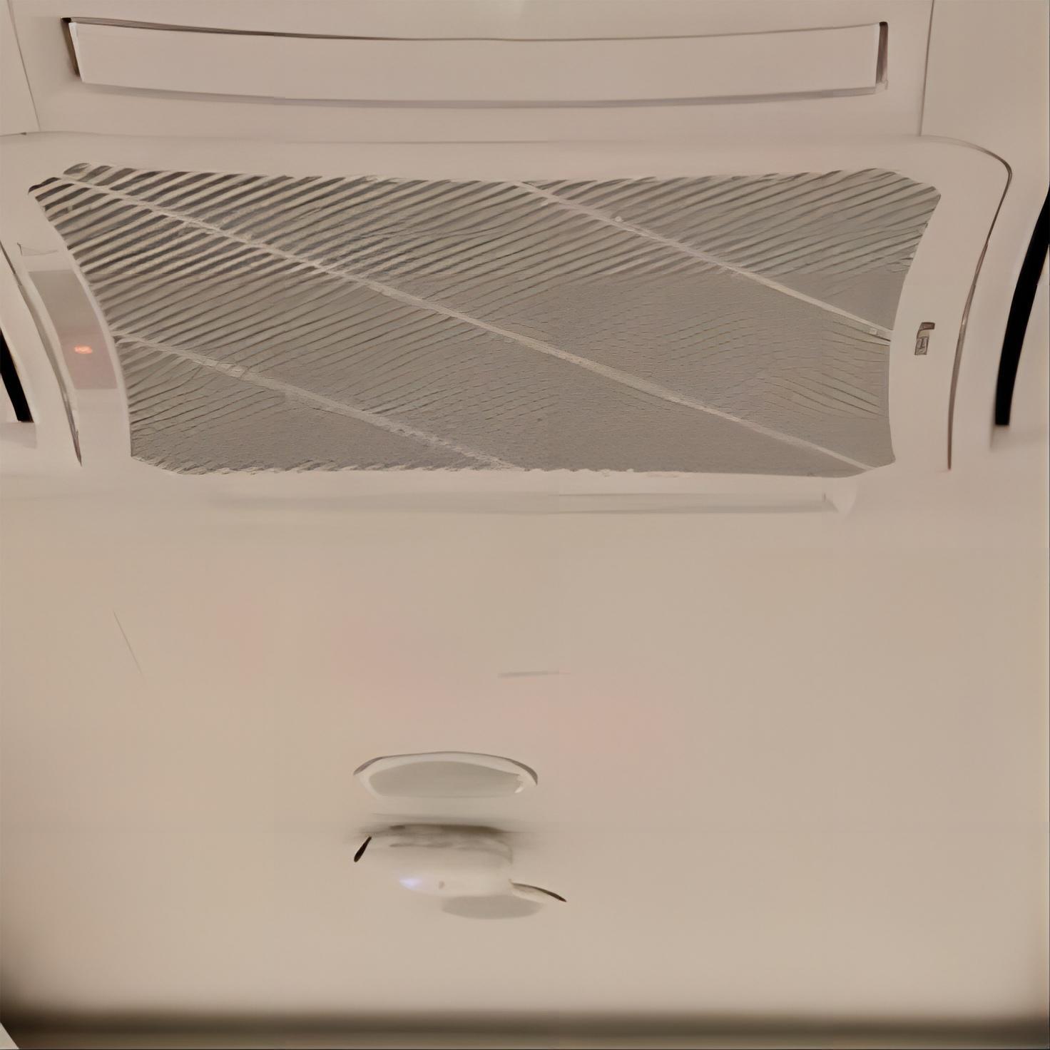 Corrosion-resistant 4 pipe 4 way ceiling mounted central air conditioner cooling cassette chilled water fcu fan coil unit
