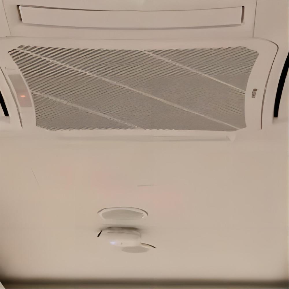 Corrosion-resistant 4 pipe 4 way ceiling mounted central air conditioner cooling cassette chilled water fcu fan coil unit