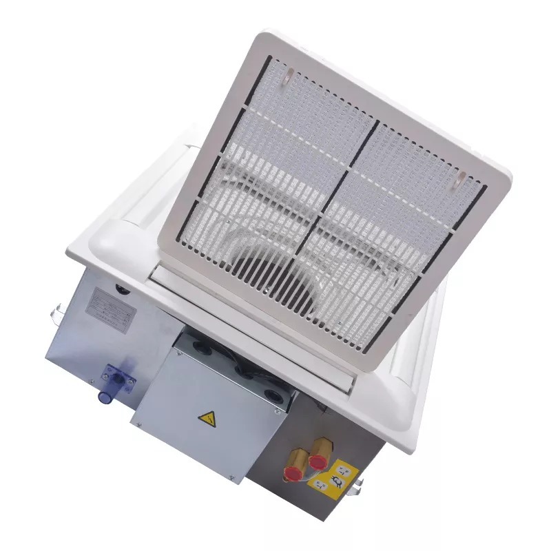 air conditioner chilled water ceiling mounted cassette type fan coil unit FCU for central cooling system
