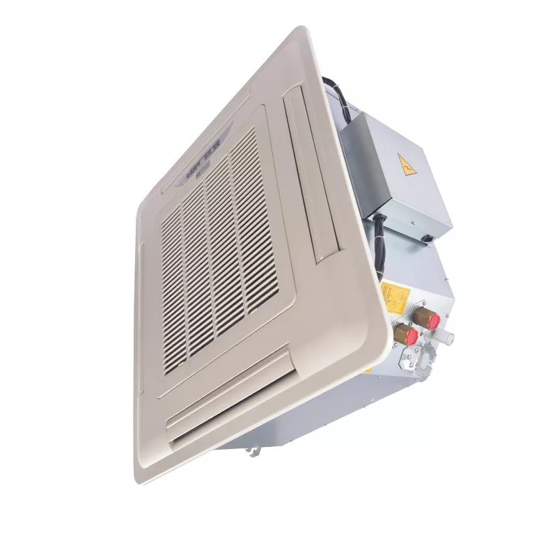 air conditioner chilled water ceiling mounted cassette type fan coil unit FCU for central cooling system