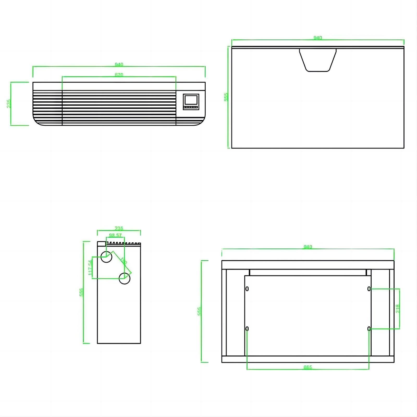 FP-51 Hot-selling Chilled Water Central Air Conditioning Vertical Exposed Type Floor Standing Fan Coil Units