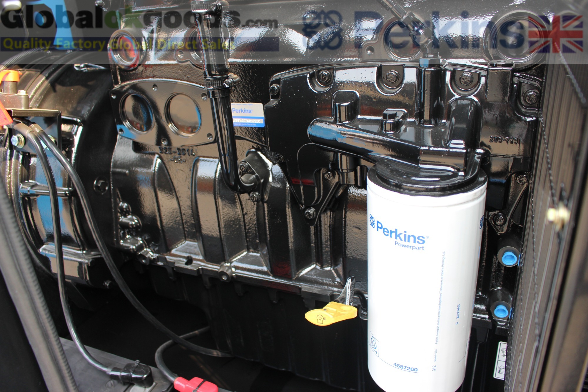 UK.PERKINS POWER-250KVA SUPER SILENT Diesel Generator， Intelligent control system