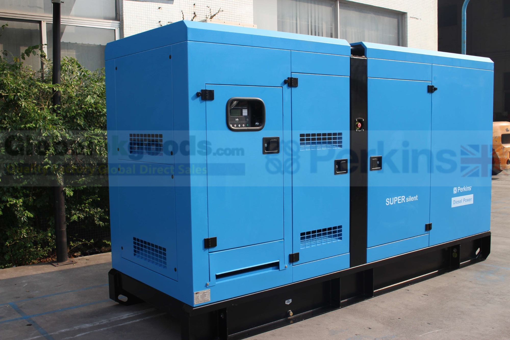 UK.PERKINS POWER-250KVA SUPER SILENT Diesel Generator， Intelligent control system