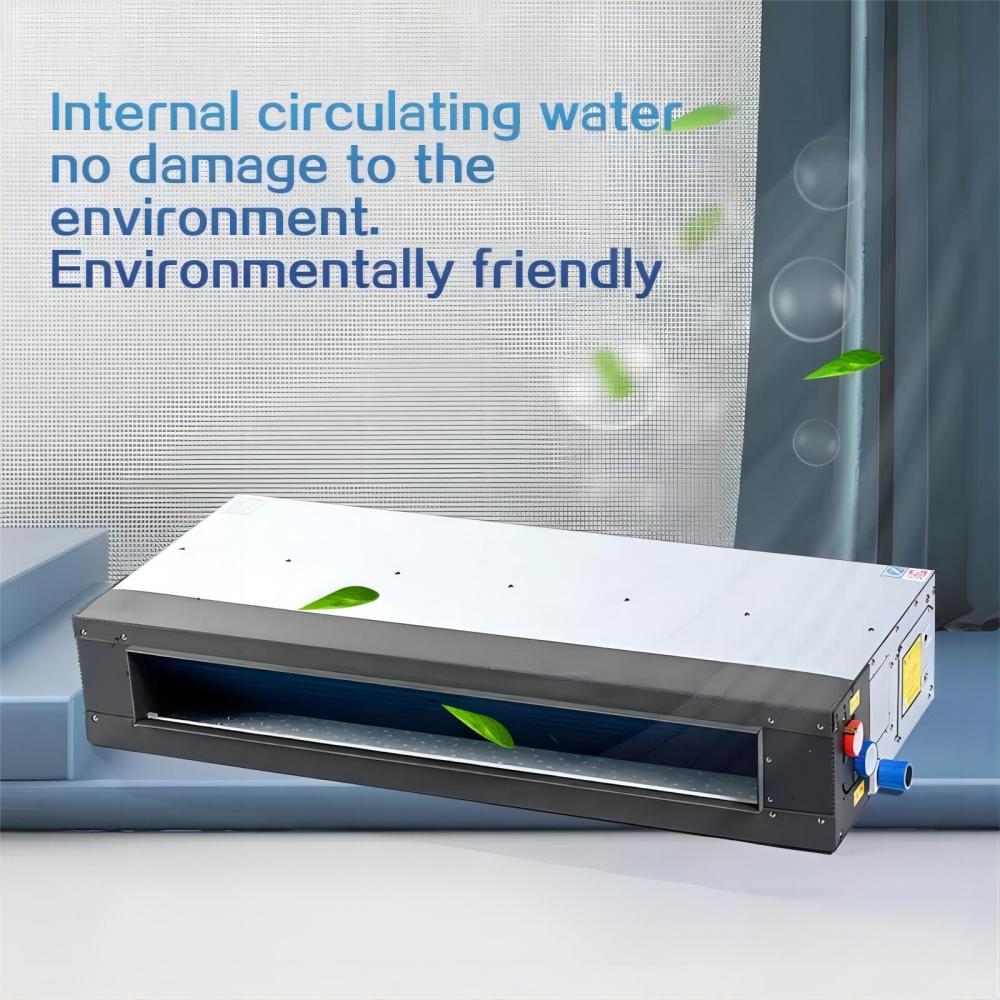 188Mm Slim Fancoil Low Noise Concealed Room Fan Coil Unit