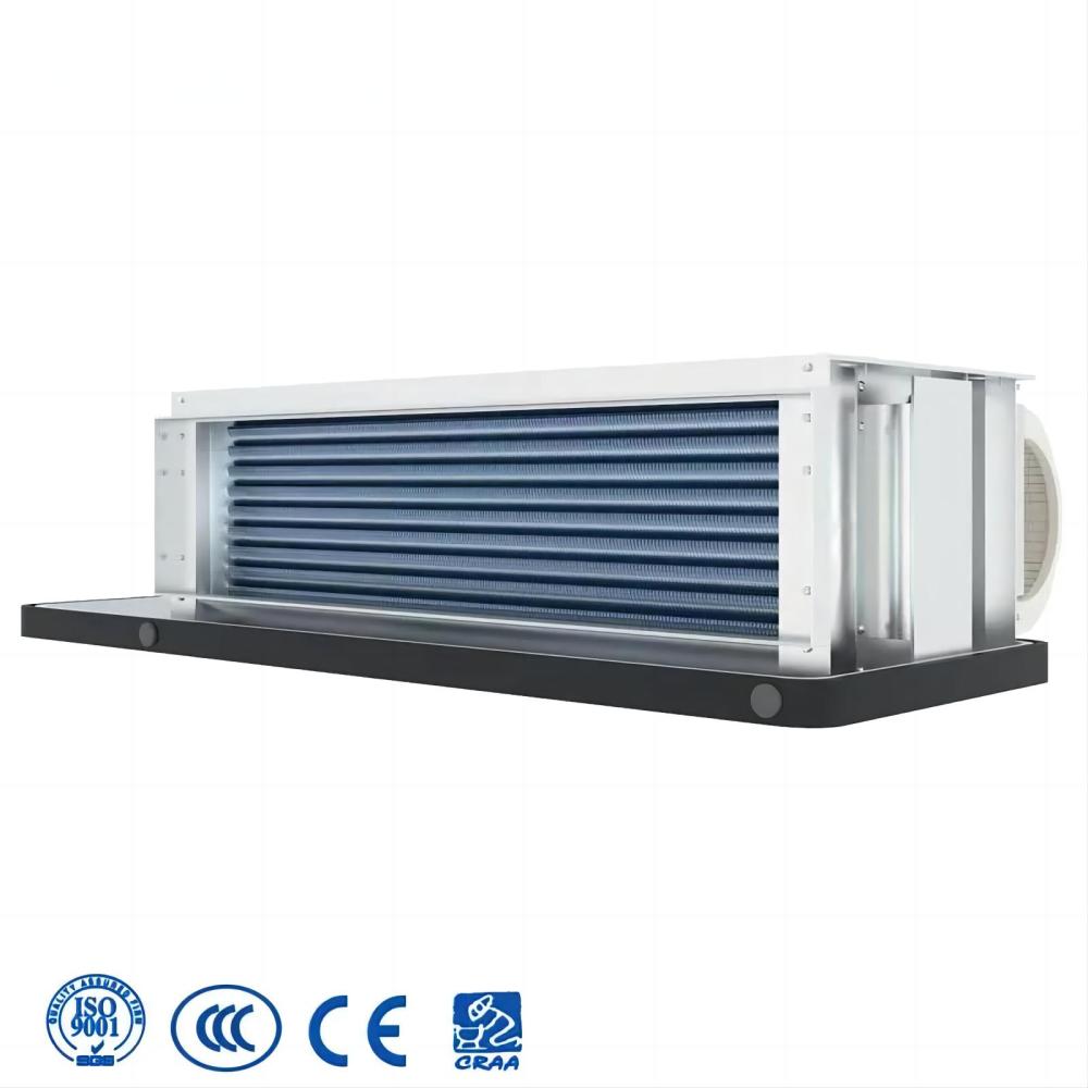 188Mm Slim Fancoil Low Noise Concealed Room Fan Coil Unit