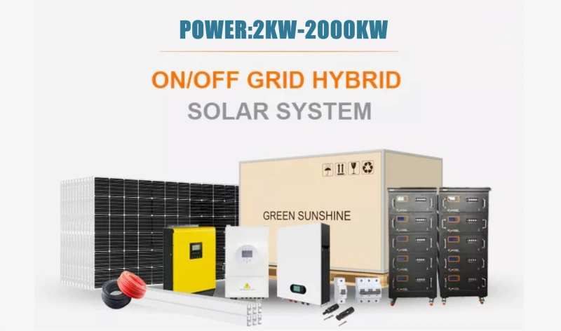 POWER:2KW-2000KW Full range of Solar Generators