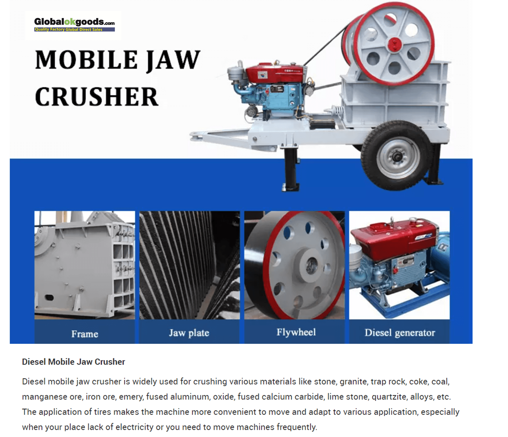 High Output Crusher Machine Primary Rock Limestone Stone Jaw Crusher Widely Used Jaw Crusher