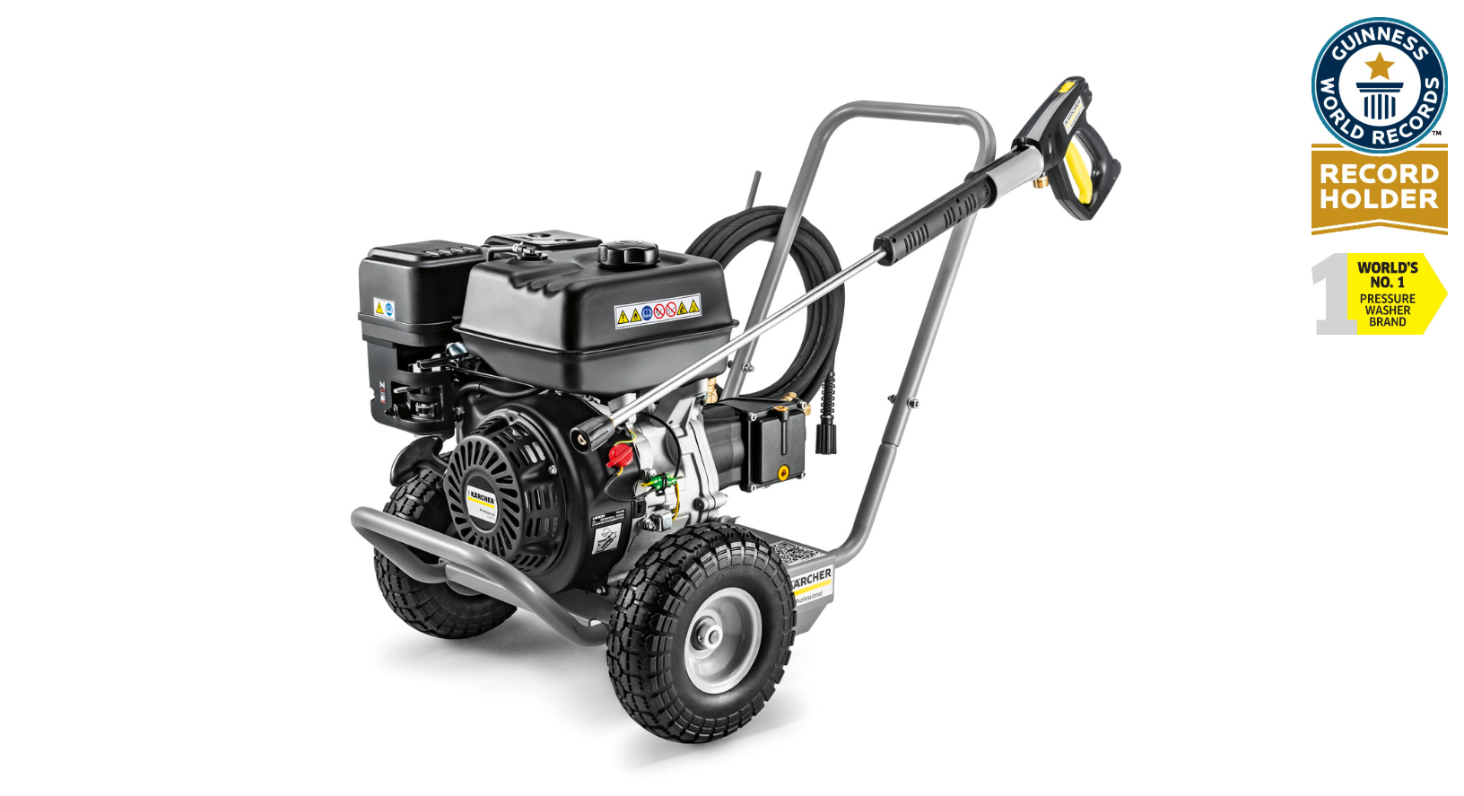 KÄRCHER High-pressure washer HD 6/15 G Classic Compact and mobile HD 6/15 G Classic cold water high-pressure cleaner with petrol engine and robust crankshaft pump. Ideally suited for municipalities, construction and handicraft.