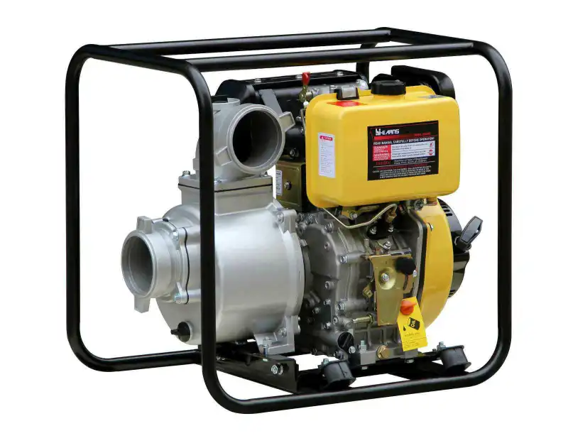 4 inch portable water pump farm ♦ Use good brand spare parts, big cont. head ♦ Portable type, easy to move and lifting