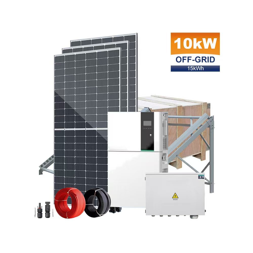 POWER:10KW Solar Power Generator Set+15.36KWH Lithium Battery +590W(18Pcs) original JinKo Monocrystalline silicon solar panel 100%POWER!