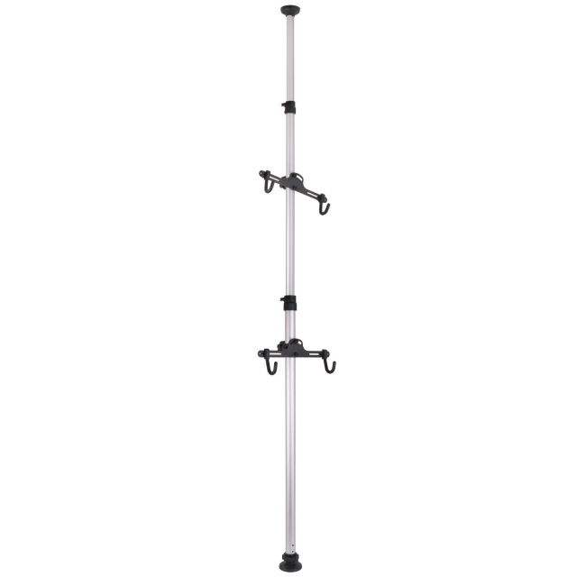 Floor To Ceiling Indoor Two Bike Store Away Telescopic Bike Holder