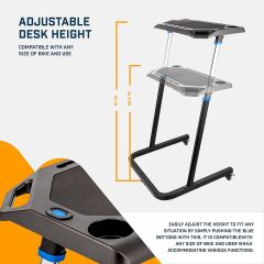 Adjustable Indoor Cycling Desk Bike Trainer Portable Fitness Desk