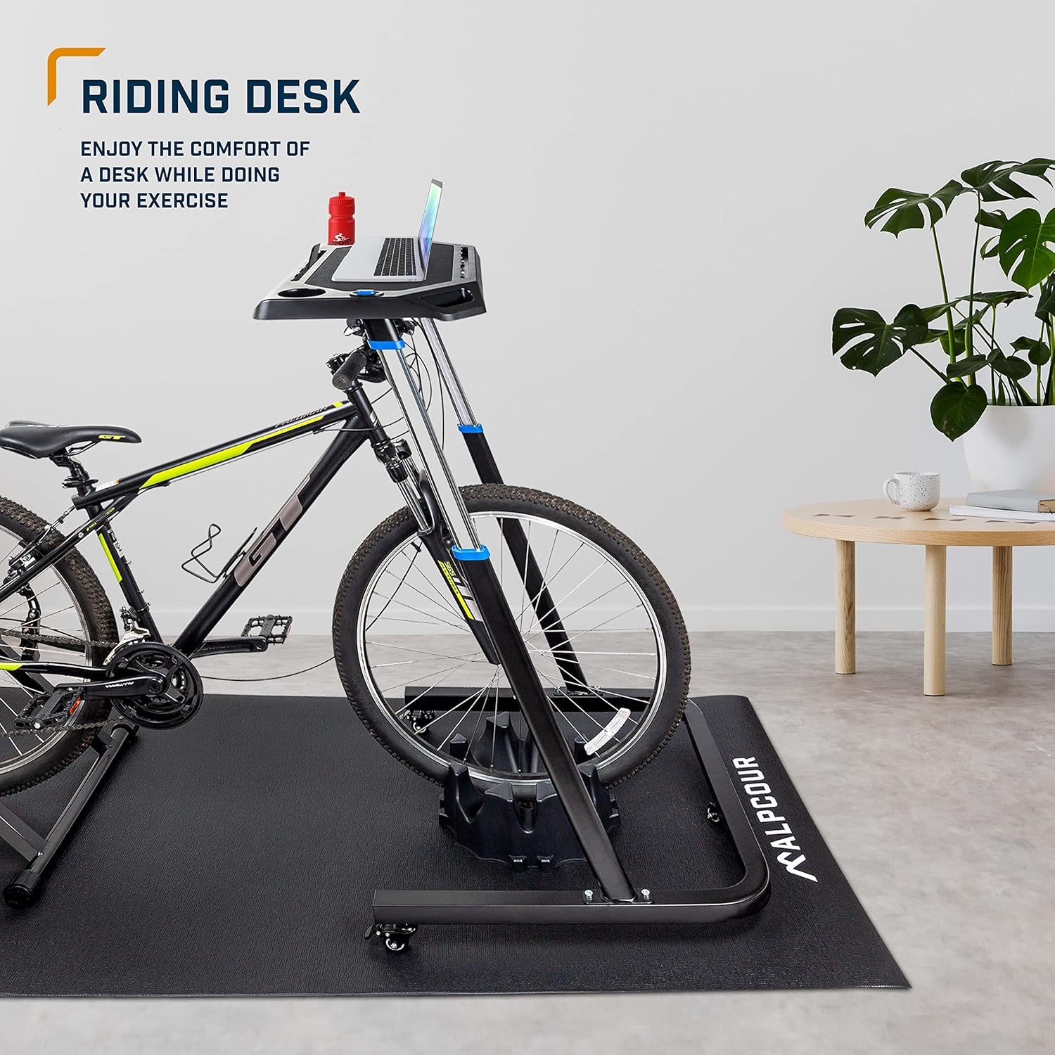 Adjustable Indoor Cycling Desk Bike Trainer Portable Fitness Desk