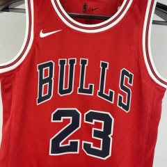 Chicago Bulls #23 JORDAN Youth NBA Silk Jersey - Red