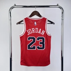 Chicago Bulls #23 JORDAN Youth NBA Silk Jersey - Red