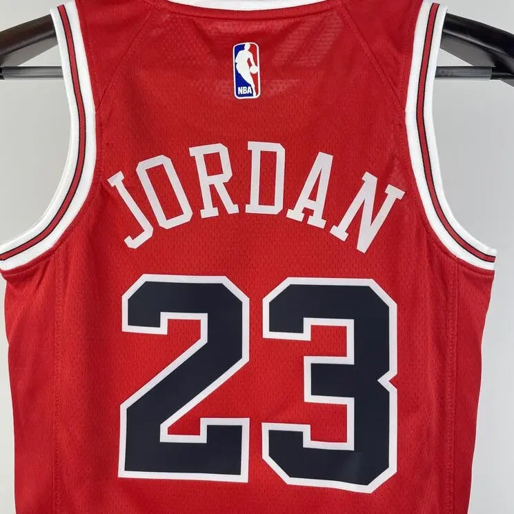 Chicago Bulls #23 JORDAN Youth NBA Silk Jersey - Red