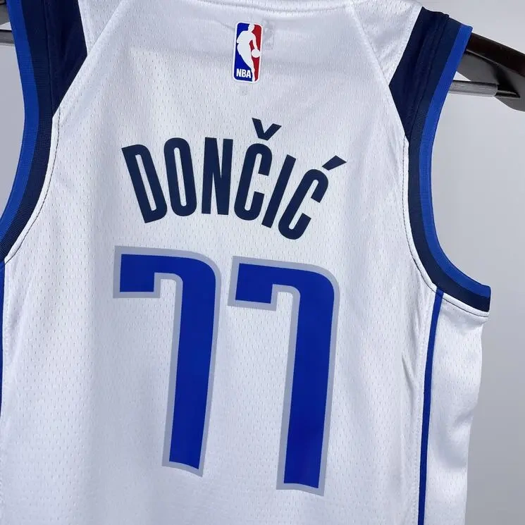 Dallas Mavericks #77 Dončić Youth NBA Silk Jersey