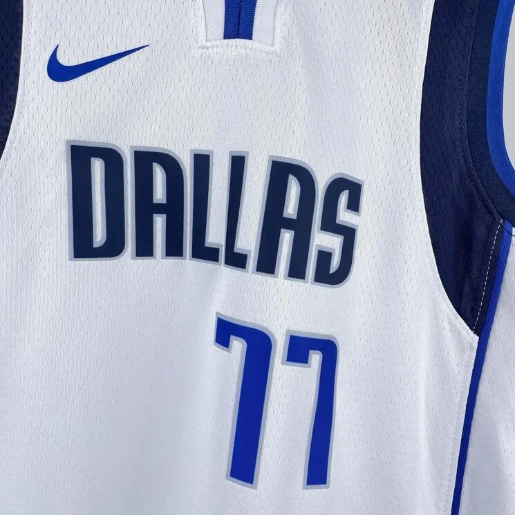 Dallas Mavericks #77 Dončić Youth NBA Silk Jersey