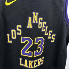 Los Angeles Lakers #23 JAMES City Edition Youth NBA Silk Jersey
