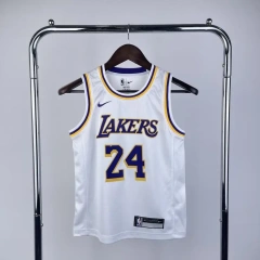 Los Angeles Lakers #24 BRYANT Youth NBA Silk Jersey - White
