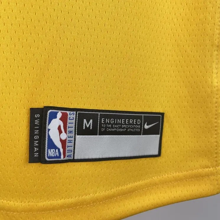 Los Angeles Lakers #6 JAMES Youth NBA Silk Jersey - Yellow