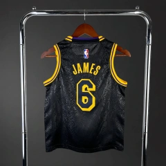 Los Angeles Lakers #6 James Youth NBA Silk Jersey