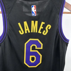 Los Angeles Lakers #6 James City Edition Youth NBA Silk Jersey