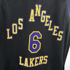 Los Angeles Lakers #6 James City Edition Youth NBA Silk Jersey