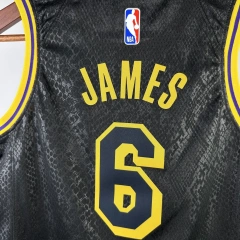 Los Angeles Lakers #6 James Youth NBA Silk Jersey