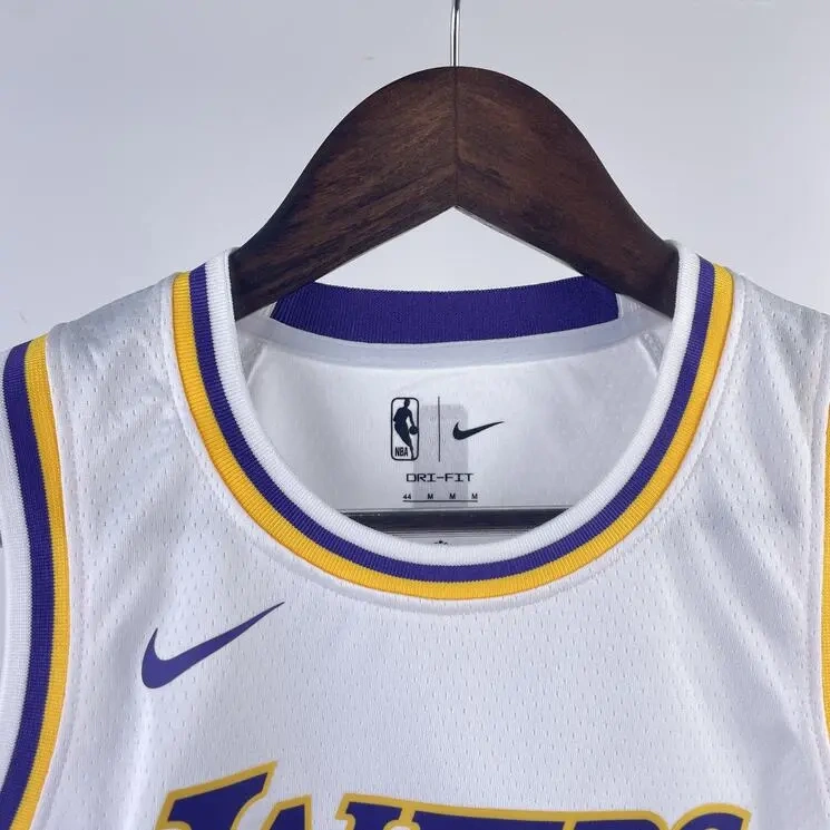 Los Angeles Lakers #8 BRYANT Youth NBA Silk Jersey - White