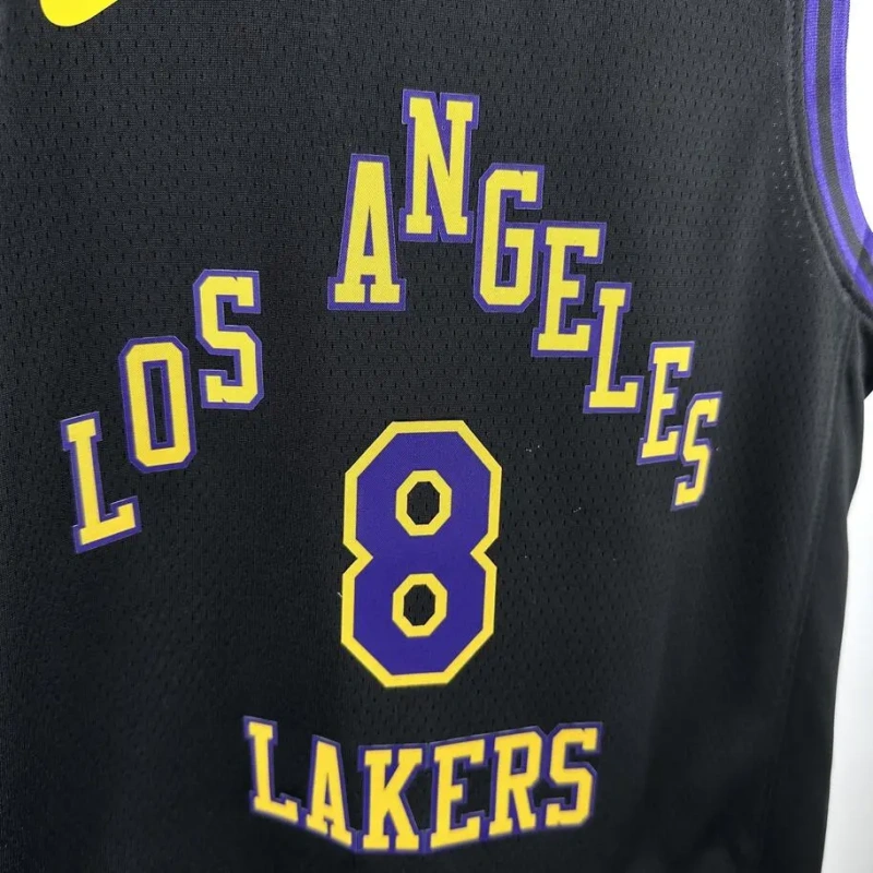 Los Angeles Lakers #8 Bryant City Edition Youth NBA Silk Jersey