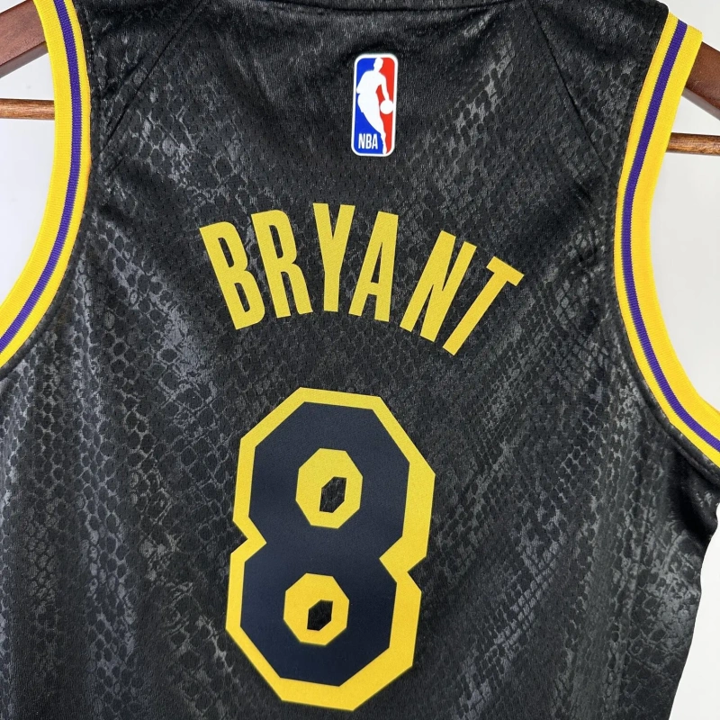 Los Angeles Lakers #8 Bryant Youth NBA Silk Jersey