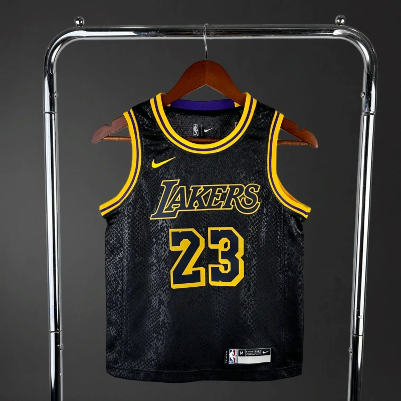 Los Angeles Lakers #23 James Youth NBA Silk Jersey