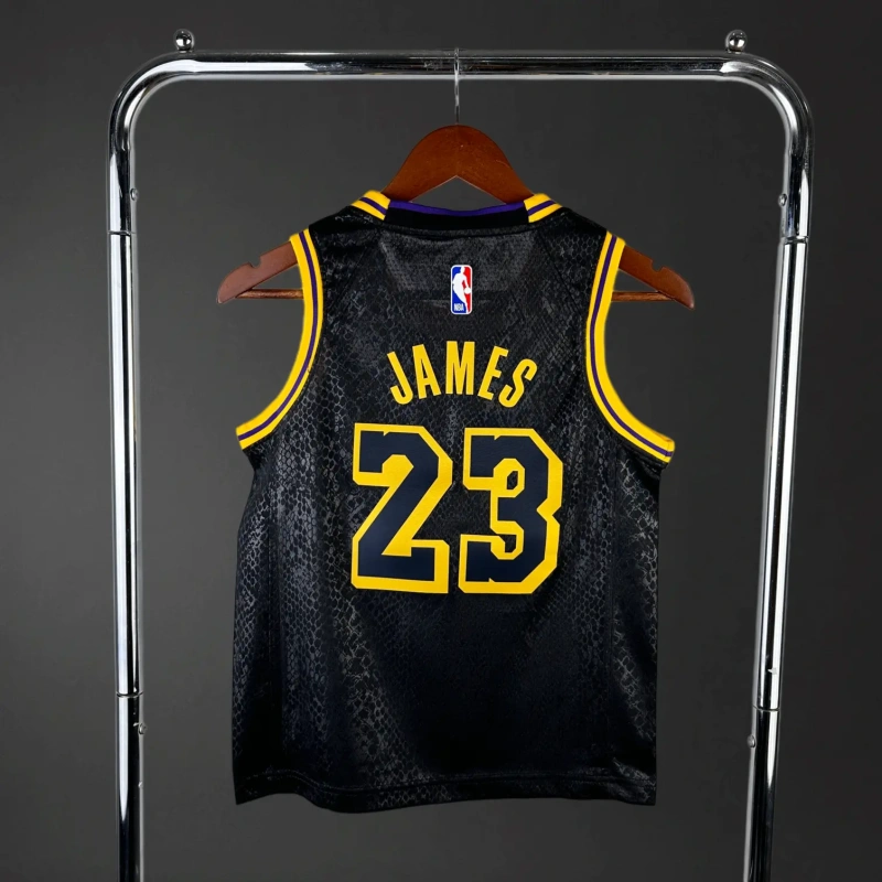 Los Angeles Lakers #23 James Youth NBA Silk Jersey