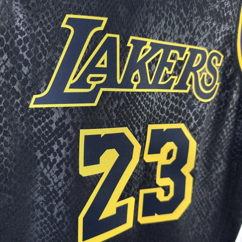 Los Angeles Lakers #23 James Youth NBA Silk Jersey