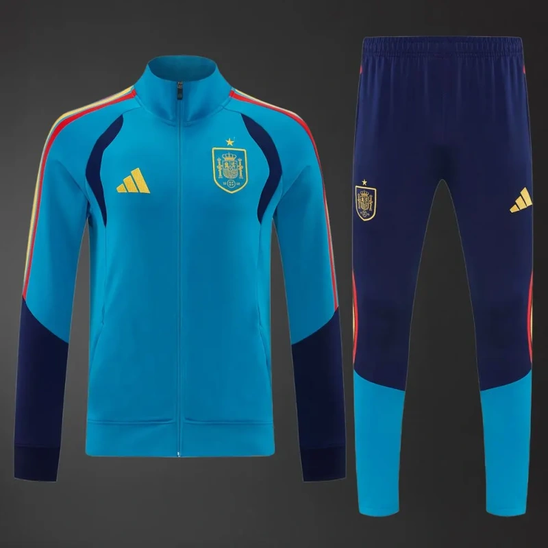Spain 2026 Tiro Presentation Tracksuit Jacket Suits Light Blue