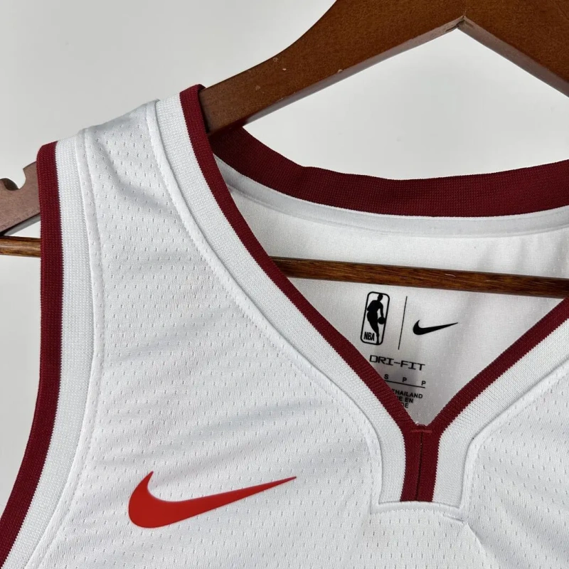 Miami Heat #7 Antetokounmpo Mens NBA Silk Jersey - White