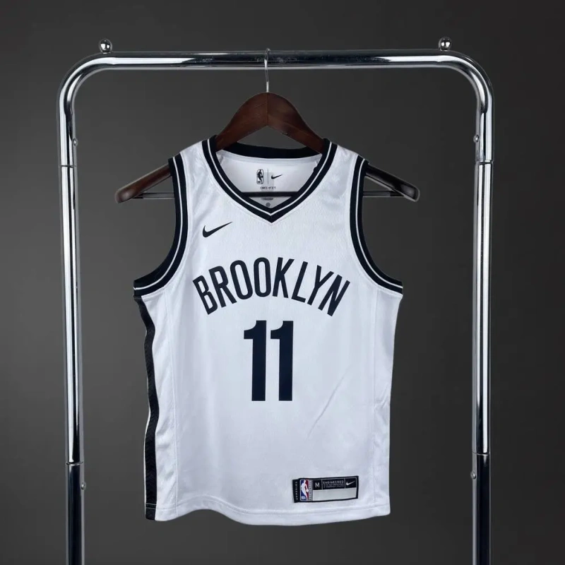 Brooklyn Nets #11 IRVING Youth NBA Silk Basketball Jersey - White