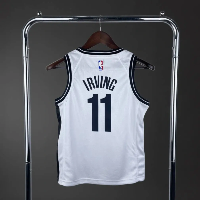 Brooklyn Nets #11 IRVING Youth NBA Silk Basketball Jersey - White