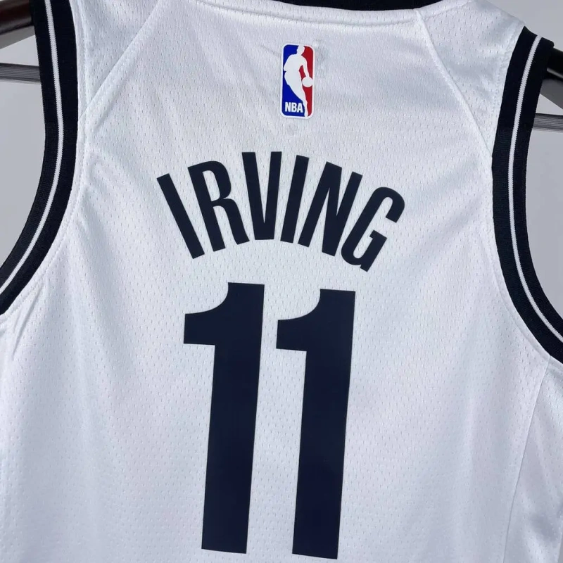 Brooklyn Nets #11 IRVING Youth NBA Silk Basketball Jersey - White
