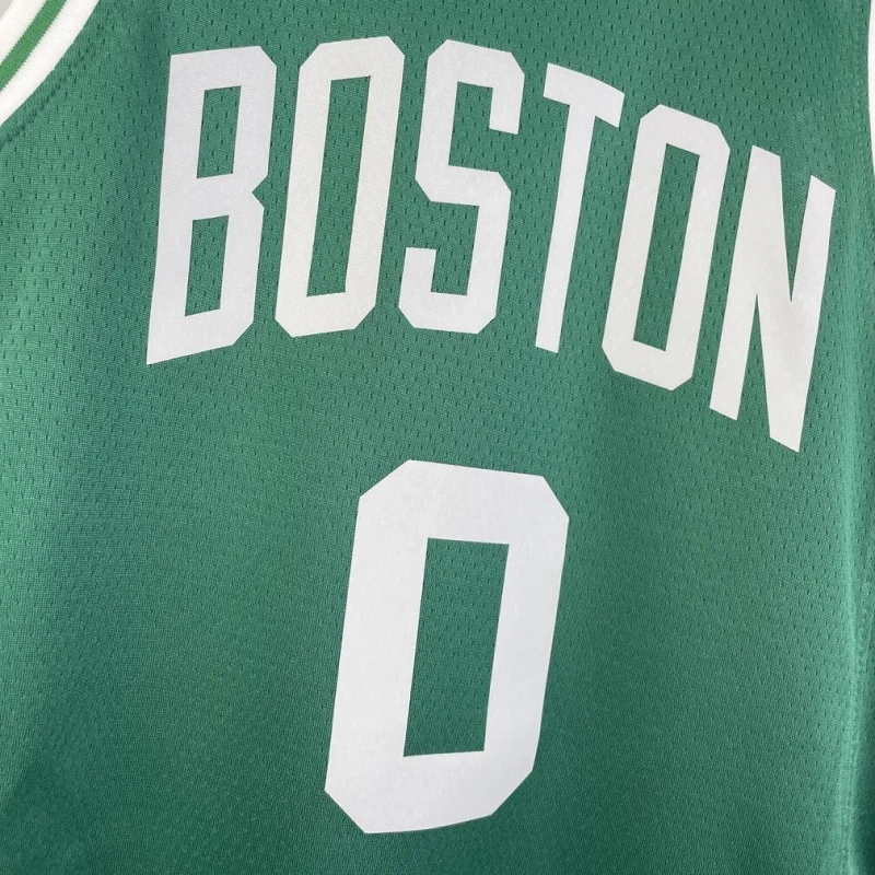 Boston Celtics #0 TATUM Youth NBA Silk Basketball Jersey - Green