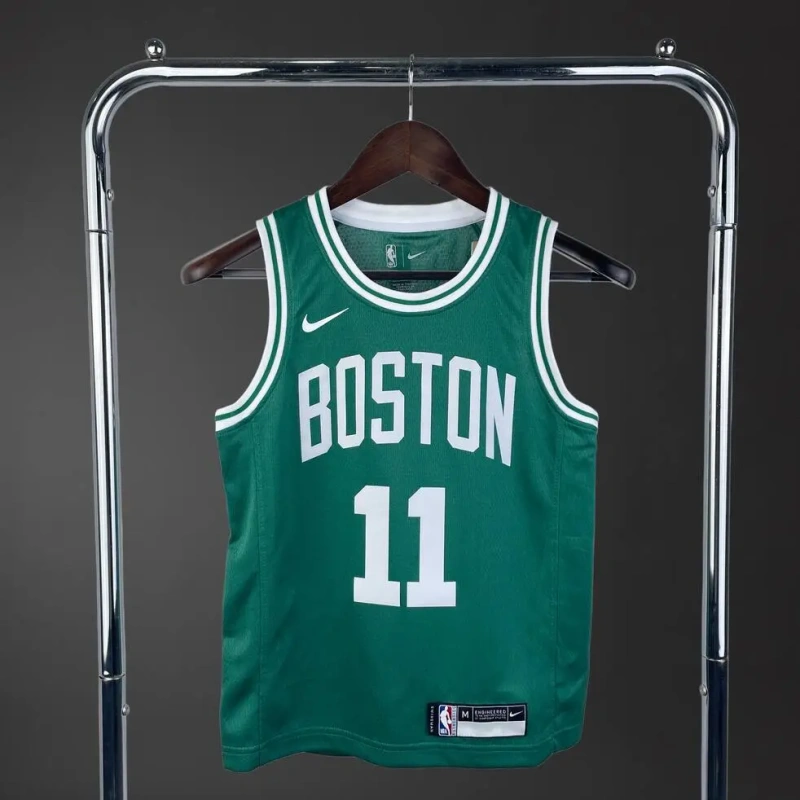 Boston Celtics #11 IRVING Youth NBA Silk Basketball Jersey - Green